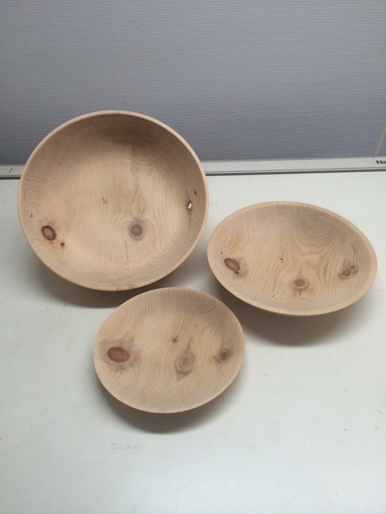 Schlüsselsatz aus einem Rohling gedrechselt