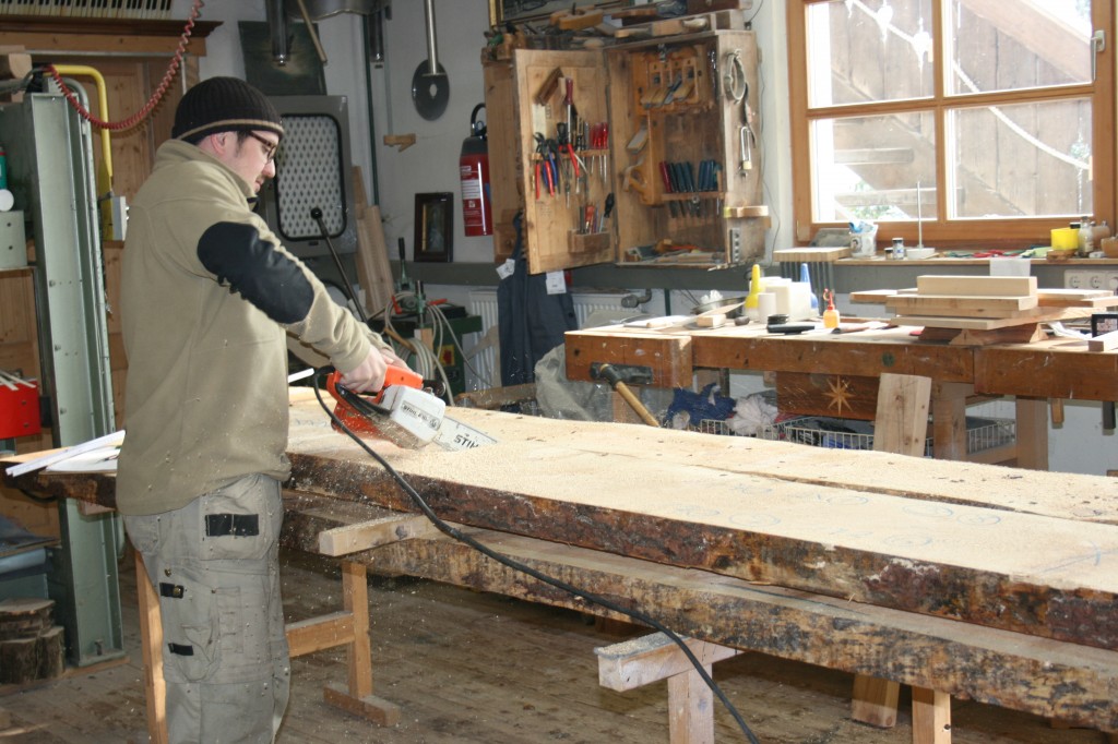 Zuschnitt vom Zirbelholz